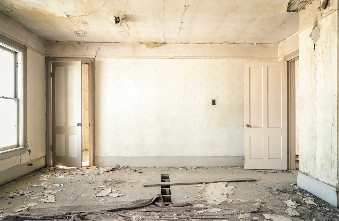 Waste disposal crew managing a cleanout project in Otsego Lake